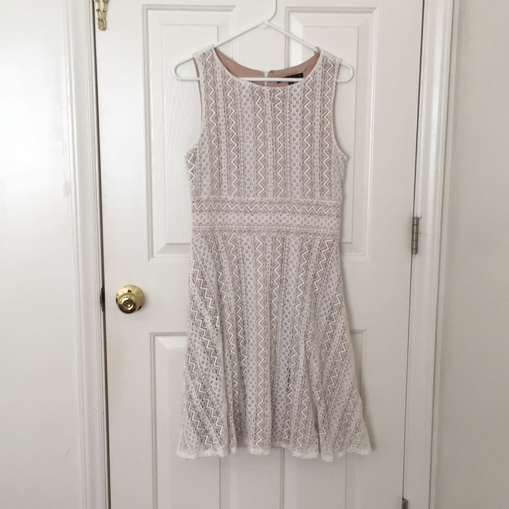 White and Nude Dress